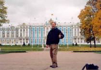 Mark visits former Palace of Catherine the Great, Pushkin, Russia - October 2004